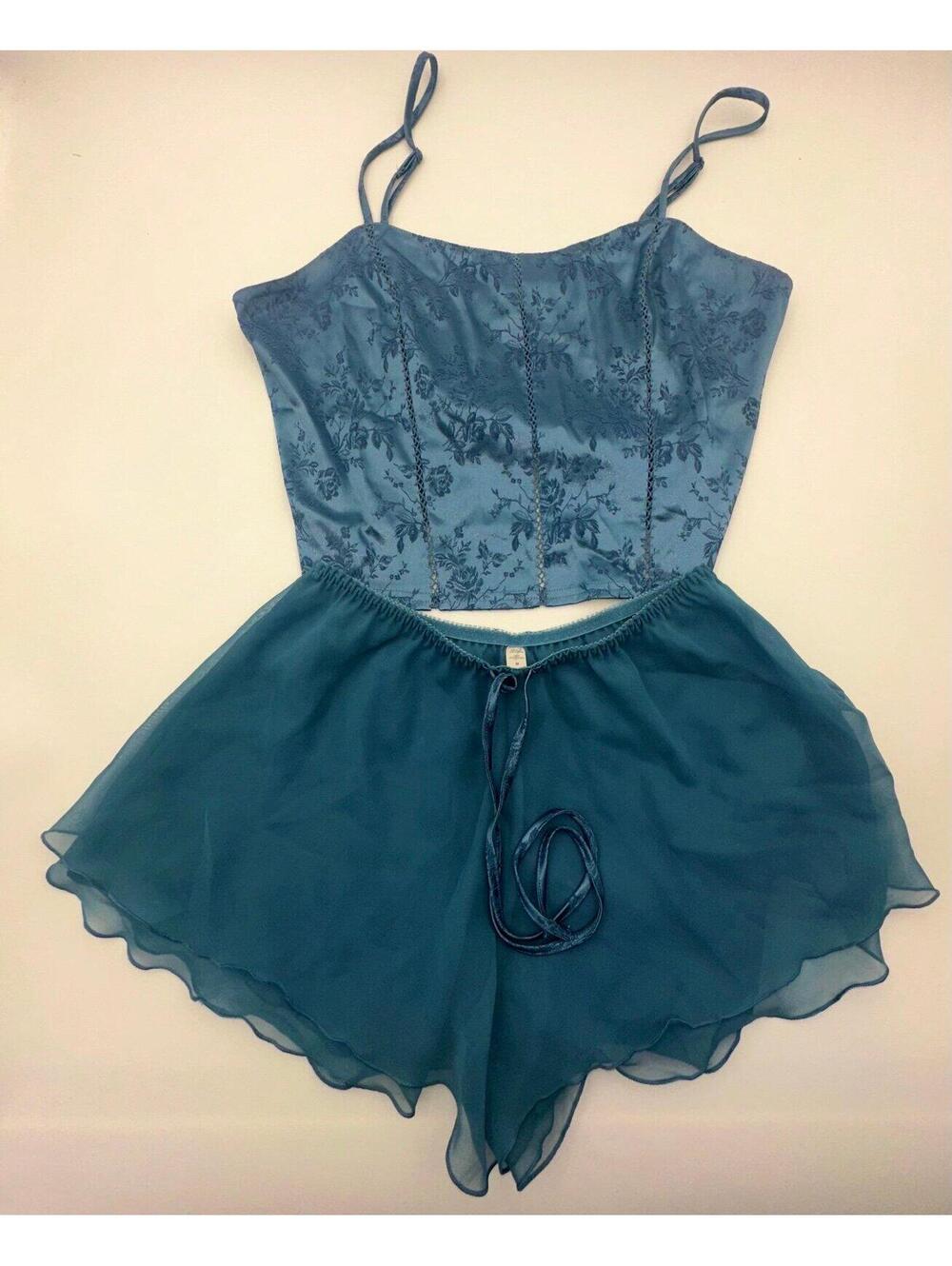 Vintage Victoria’s Secret wedgwood blue cami set Women’s Medium